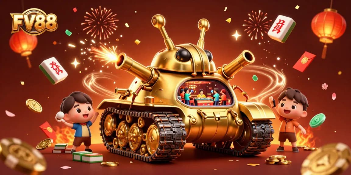 Experience thrilling gameplay at FV88 with vibrant casino action and festive elements.