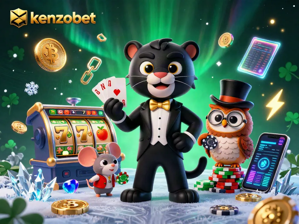 Join the action at kenzobet with our stylish characters in a vibrant casino scene full of winning opportunities.