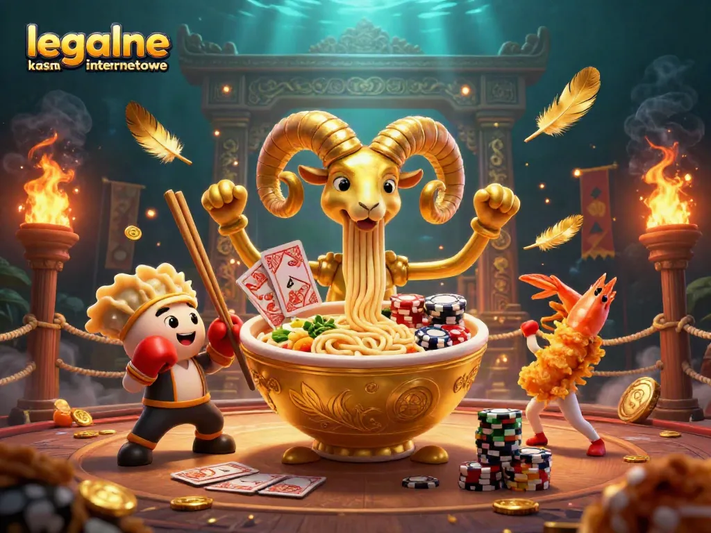 Engage with legalne kasyna internetowe featuring vibrant 3D characters in a dynamic casino scene.