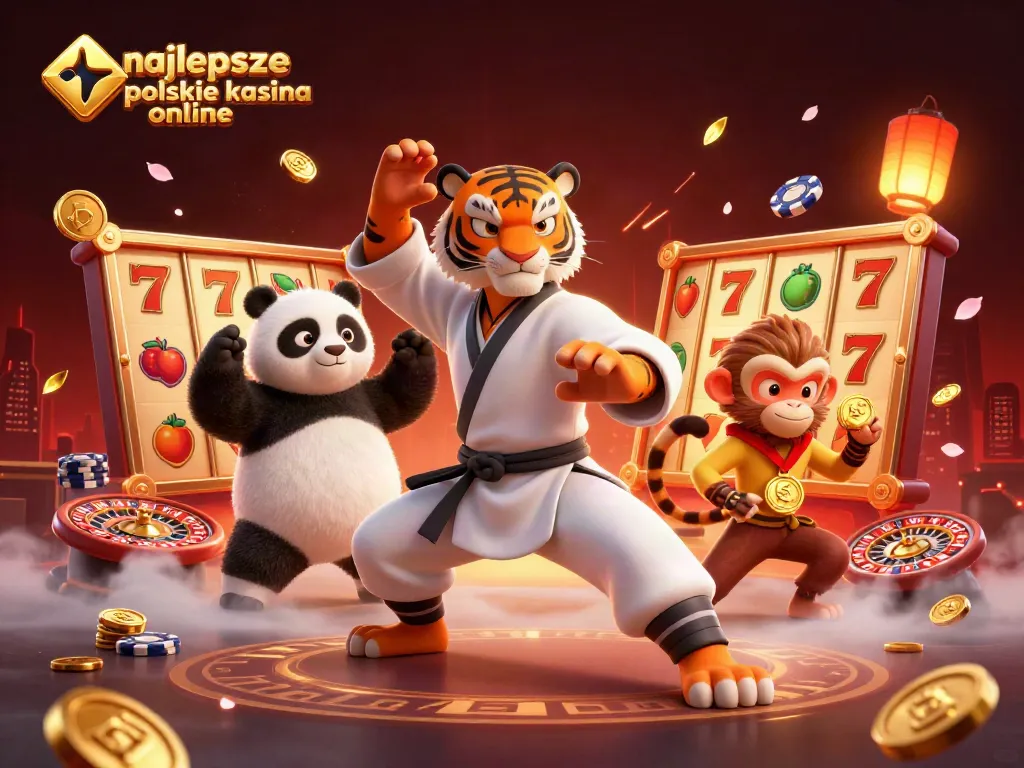 Experience the excitement of najlepsze polskie kasyna online with a playful 3D illustration of characters in dynamic casino action.