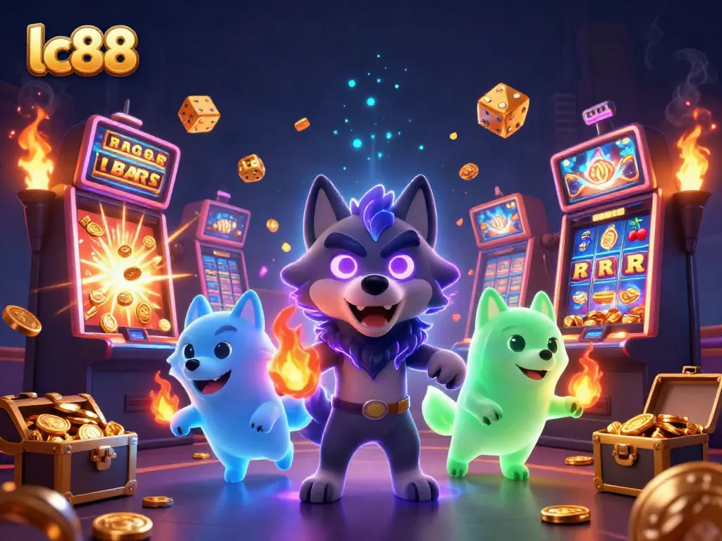 Experience thrilling lc88 gameplay with dynamic characters and casino elements bursting with energy.