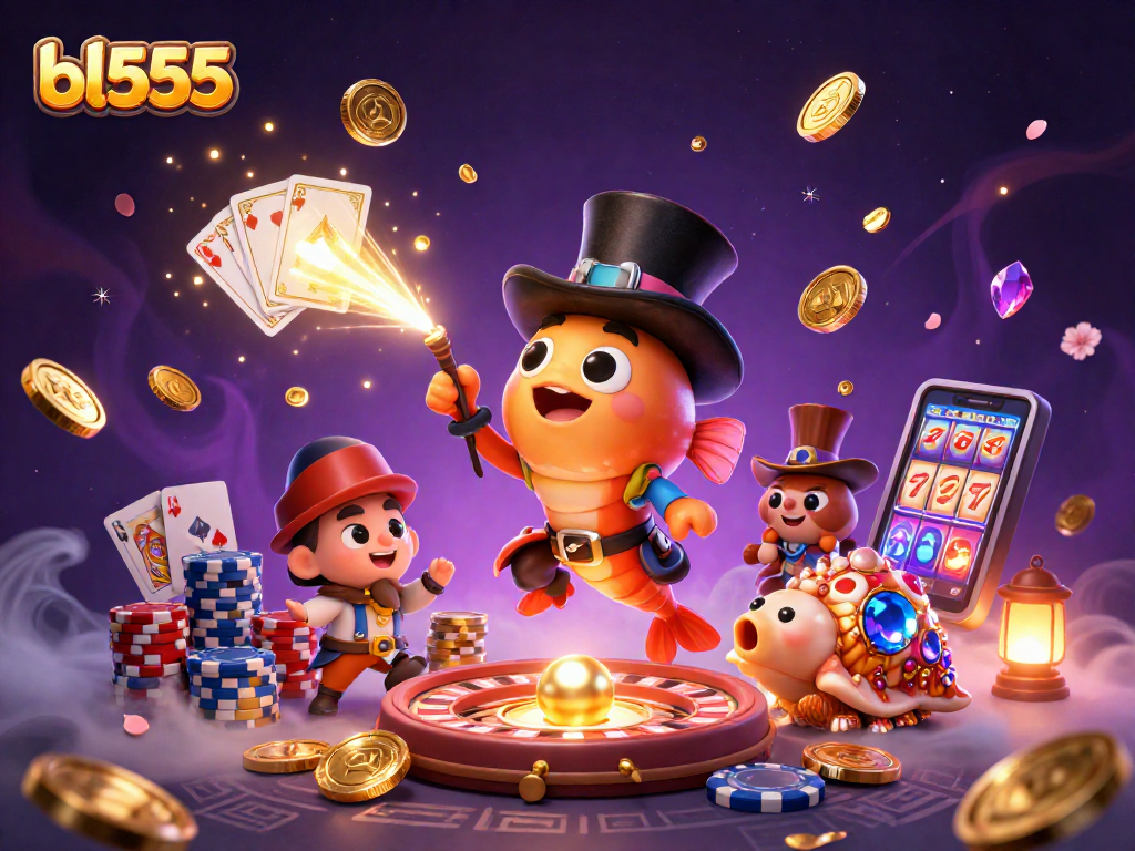 Win big with bl555's thrilling casino experience featuring vivid underwater characters.