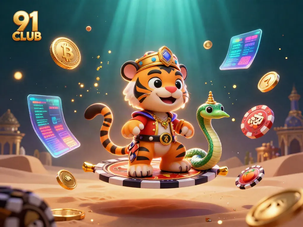 Engage with thrilling casino gameplay at 91 CLUB featuring vibrant characters and dynamic elements.
