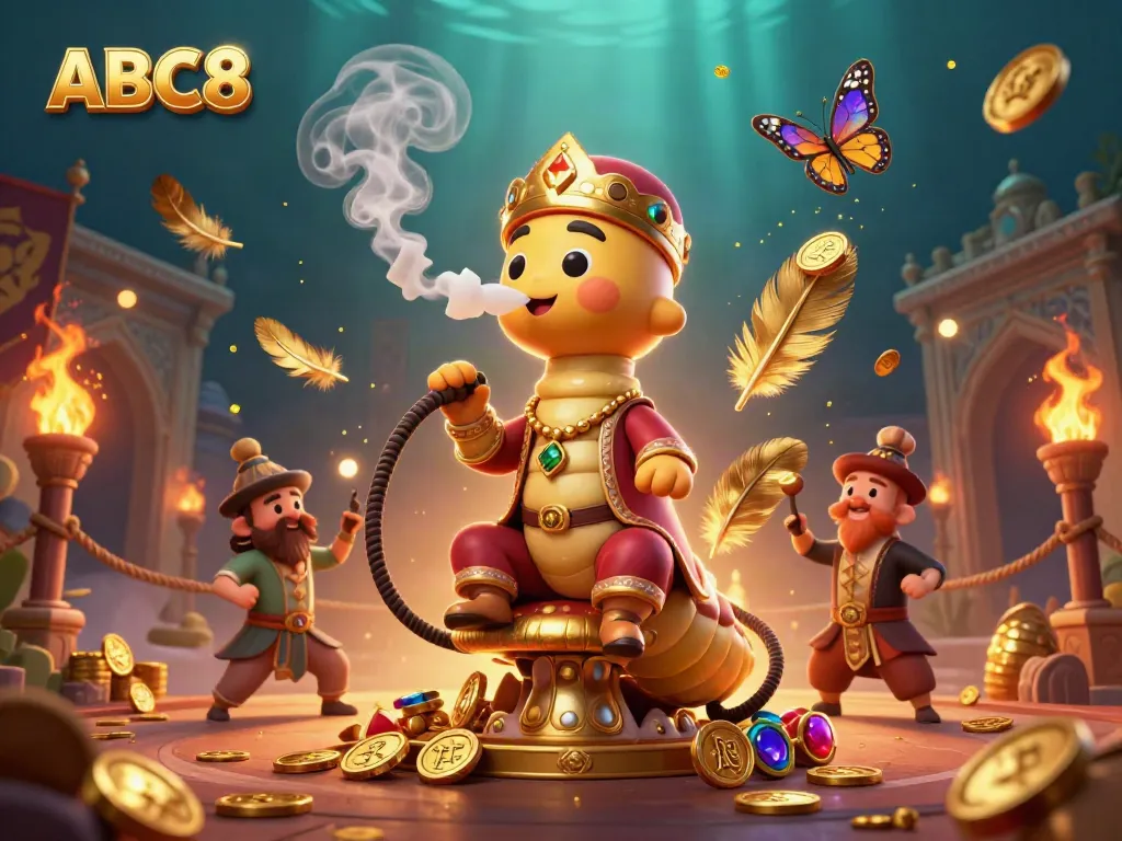 Experience ABC8’s vibrant gaming universe with our 3D illustration featuring exciting casino elements.