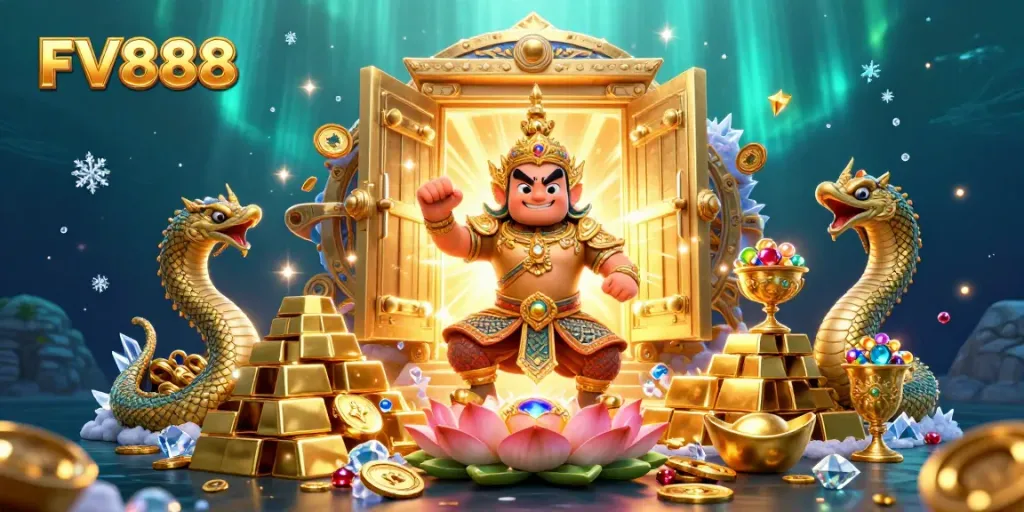 Engage in thrilling gaming at FV888 with spectacular treasures and colorful characters.