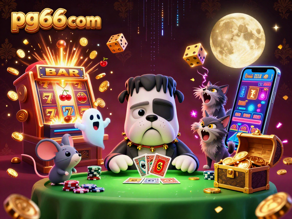Engage with pg66 com's thrilling card games amidst a vibrant casino atmosphere and rich 3D characters.