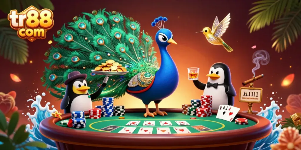 Experience thrilling poker action at tr88 com with vibrant 3D characters and dynamic casino elements.