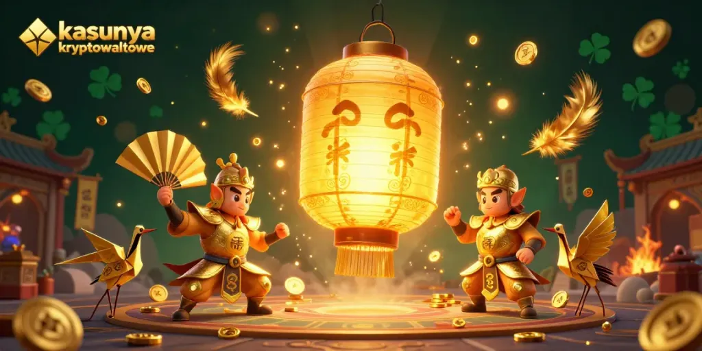 Experience the excitement of kasyna kryptowalutowe with vibrant 3D characters and casino elements.