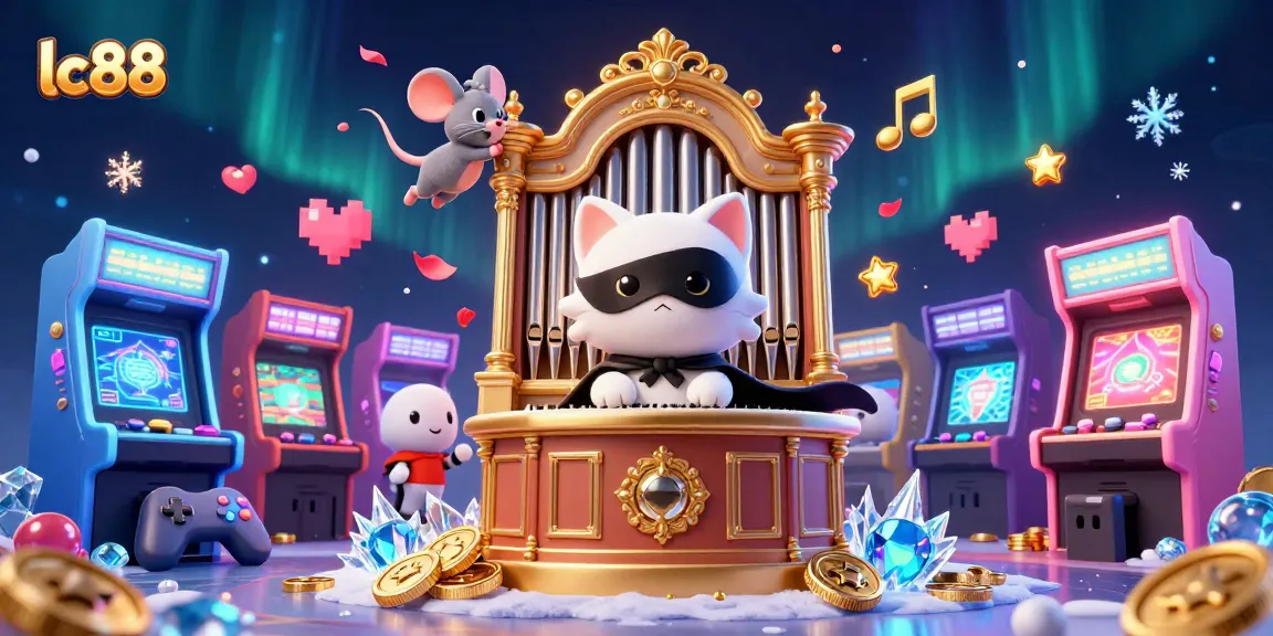 Experience exciting gameplay at lc88 casino with dynamic 3D characters and colorful gambling elements.