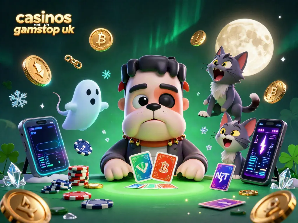Enjoy gaming action with casinos not on gamstop uk featuring a monster dealer, ghost mouse, and a howling kitten.