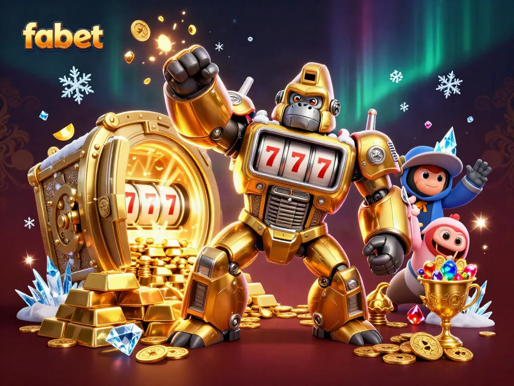 Experience exhilarating gameplay at fabet with vibrant characters and casino elements in a dynamic illustration.