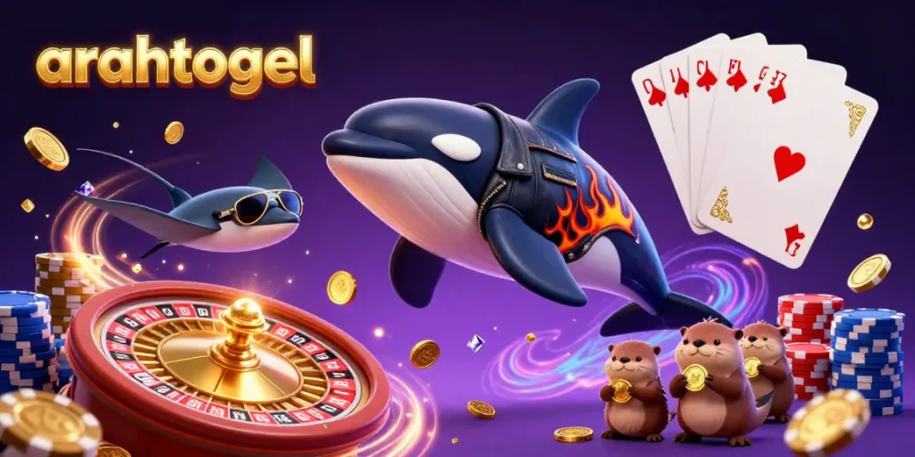 Engage with the vibrant arahtogel casino scene featuring dynamic characters and game elements.