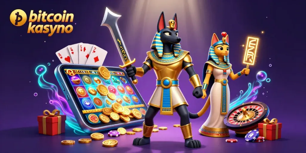 Engage in thrilling gameplay at bitcoin kasyno with vibrant characters and dynamic casino elements!