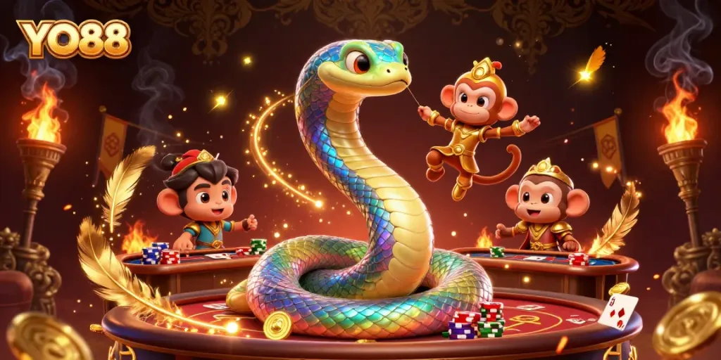 Engage in exciting gameplay at YO88 with vibrant casino elements and stunning graphics.