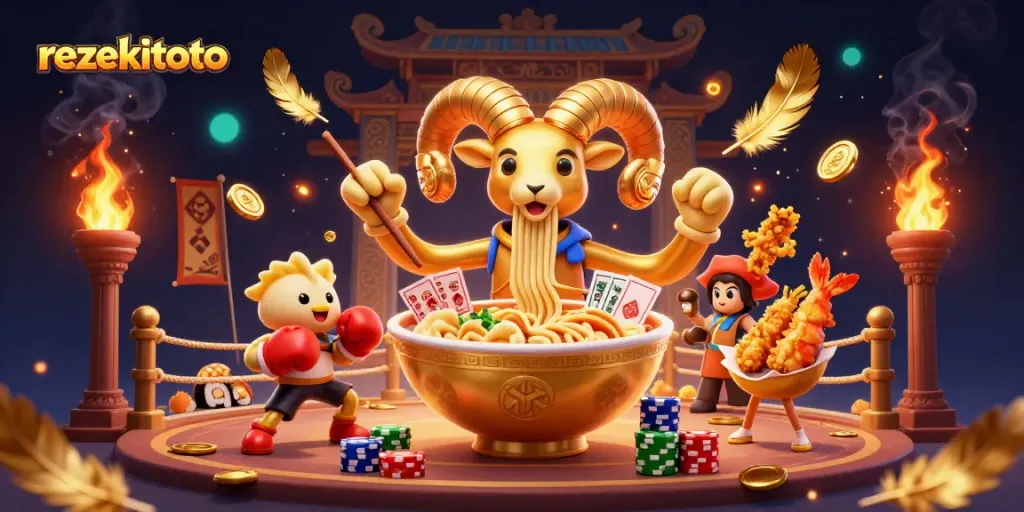 Experience rezekitoto's vibrant online gaming with dynamic casino elements and engaging characters.
